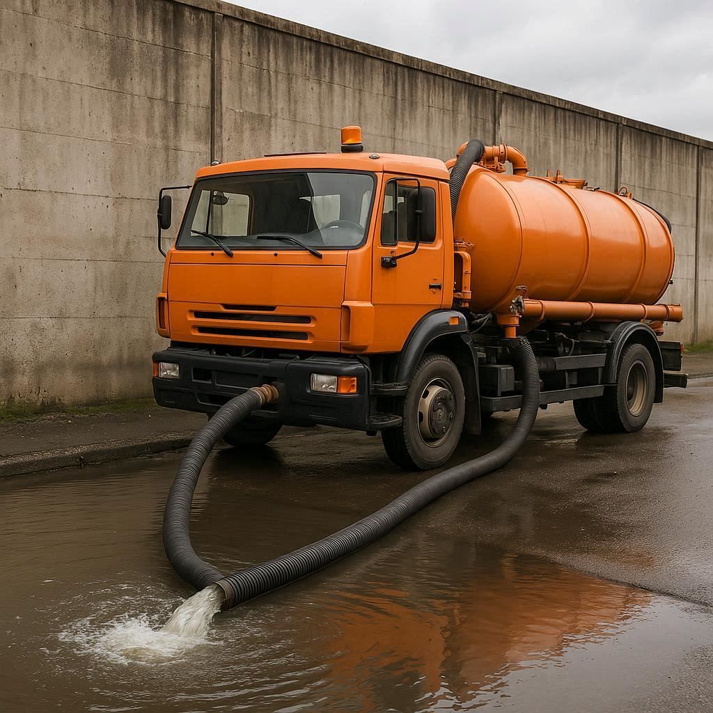 Откачка воды в Геленджике
