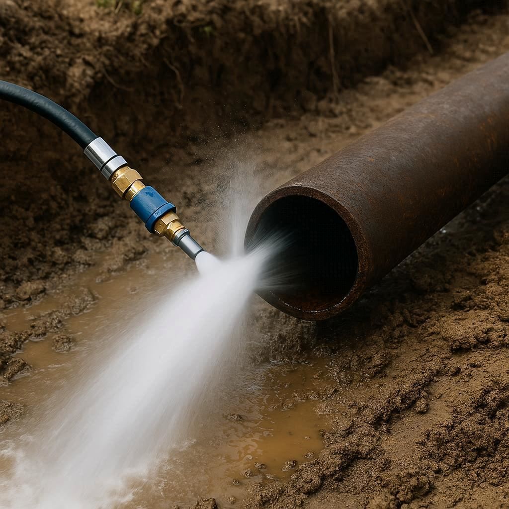 Гидродинамическая прочистка водопроводных труб в Геленджике