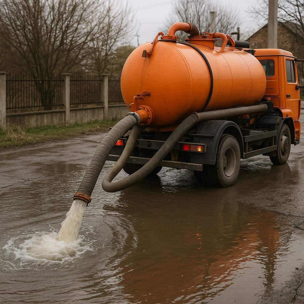 Откачка воды в Геленджике